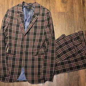 ASOS Men's Plaid Blazer and Pants Set